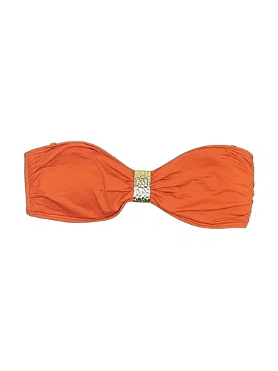Pre-owned Michael Michael Kors Swimsuit Top Orange Swimwear
