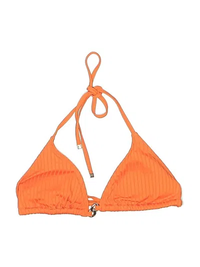 Pre-owned Michael Michael Kors Swimsuit Top Orange Swimwear