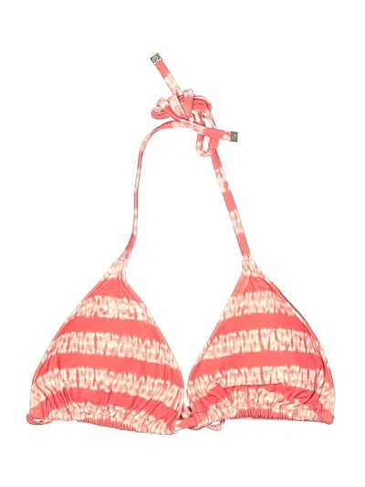 Pre-owned Michael Michael Kors Swimsuit Top Pink Print Pattern Swimwear