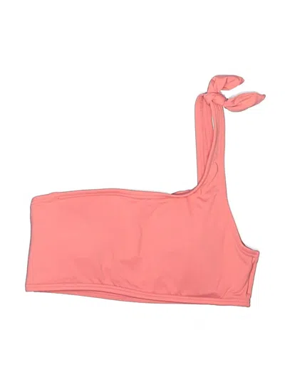 Pre-owned Michael Michael Kors Swimsuit Top Pink Solid Pattern Swimwear