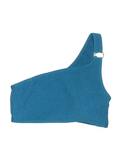 Pre-owned Michael Michael Kors Swimsuit Top Teal Swimwear