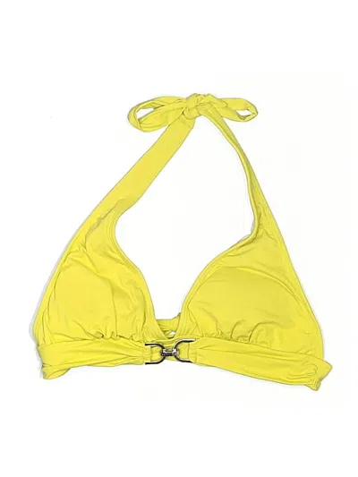 Pre-owned Michael Michael Kors Swimsuit Top Yellow Swimwear