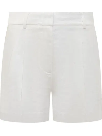 Michael Michael Kors Linen And Viscose Shorts In White