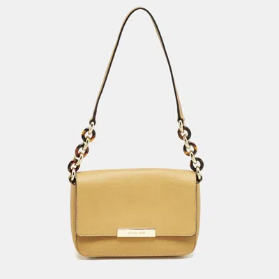 Pre-owned Michael Michael Kors Tan Leather Jade Shoulder Bag