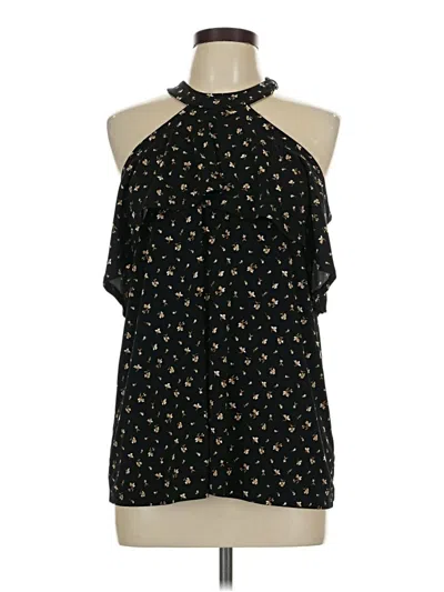 Pre-owned Michael Michael Kors Tank Top Black Halter Neckline Tops