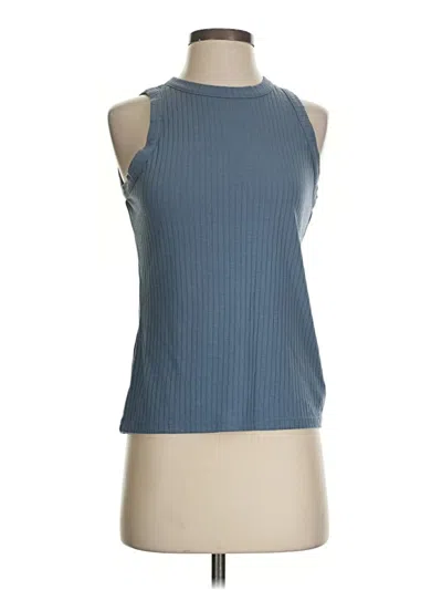 Pre-owned Michael Michael Kors Tank Top Blue Halter Neckline Tops