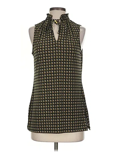 Pre-owned Michael Michael Kors Tank Top Gold Halter Neckline Tops