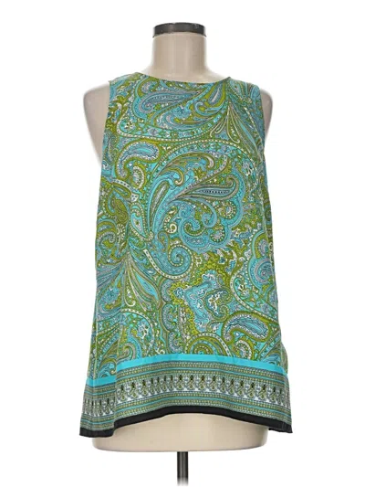 Pre-owned Michael Michael Kors Tank Top Green Halter Neckline Tops
