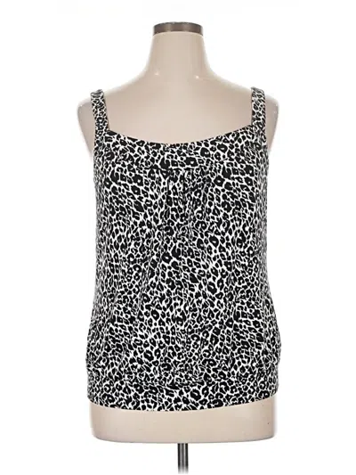 Pre-owned Michael Michael Kors Tank Top Silver Strapless Neckline Tops