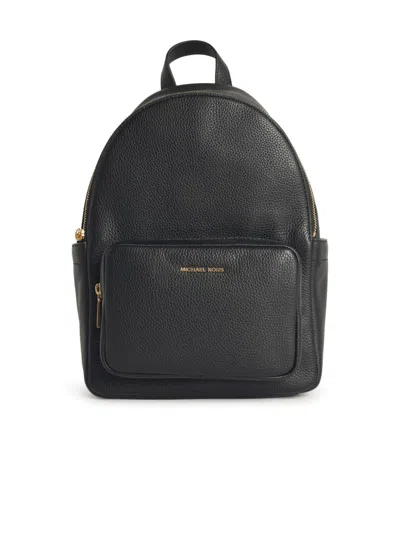 Michael Michael Kors 'tanner' Medium Backpack In Black Hammered Leather