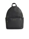 Michael Michael Kors 'tanner' Medium Backpack In Black Hammered Leather In Black