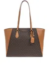 Michael Michael Kors Monogram-pattern Tote Bag In Brown