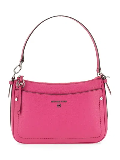 Michael Michael Kors Textured Leather Bag With Adjustable Shoulder Strap And Logo Detail