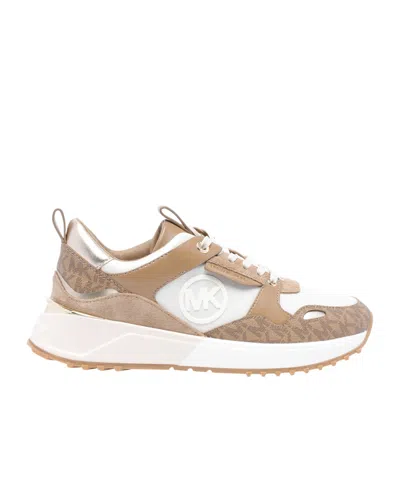 Michael Michael Kors Theo Lace-up Sneakers In Nude