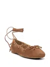 Michael Michael Kors Tie-ankle Ballet Flats In Multi