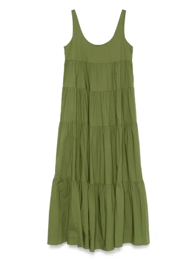 Michael Michael Kors Tiered Maxi Dress In Green