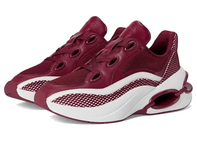 Michael Michael Kors Toni Trainer In Burgundy