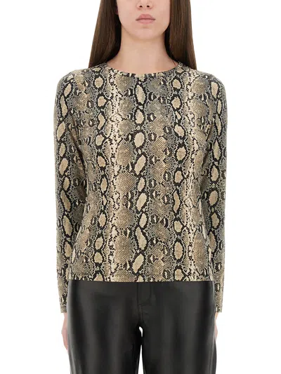 MICHAEL MICHAEL KORS TOP ANIMALIER