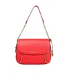 Michael Michael Kors Top Flap Shoulder Bag In Red