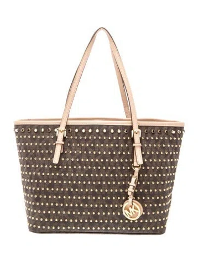 Pre-owned Michael Michael Kors Top Handle Bag In Brown