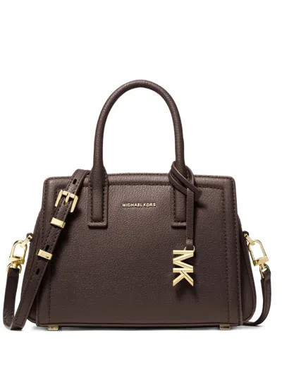 Michael Michael Kors Top Handle Laila Xs Cross Body Bag In Brown