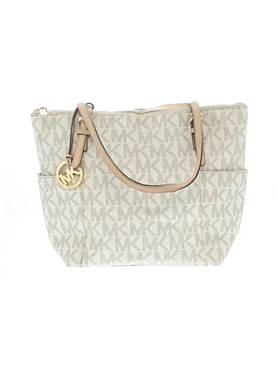 Pre-owned Michael Michael Kors Tote Bag In Ivory