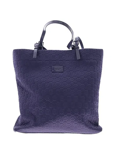 Pre-owned Michael Michael Kors Tote Bag In Purple