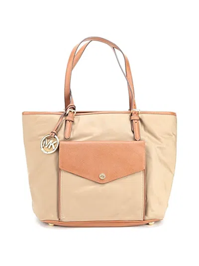 Pre-owned Michael Michael Kors Tote Bag In Tan