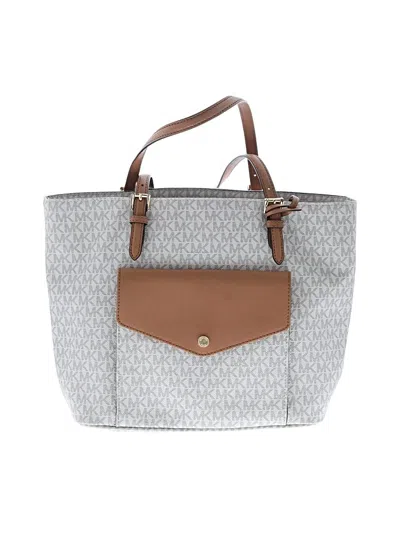 Pre-owned Michael Michael Kors Tote Bag In White