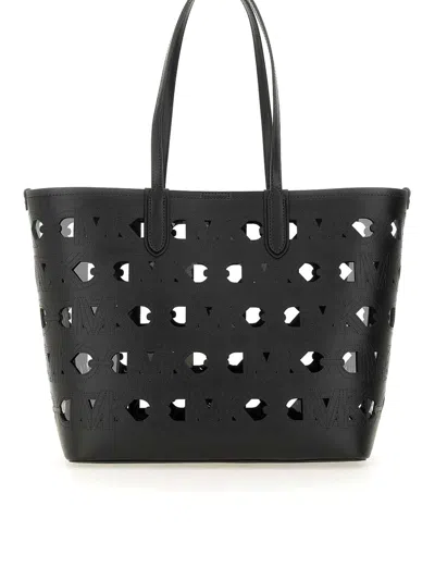 Michael Michael Kors Large Eliza Leather Tote Bag In Black