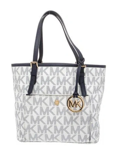 Pre-owned Michael Michael Kors Tote In Blue