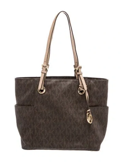 Pre-owned Michael Michael Kors Tote In Brown