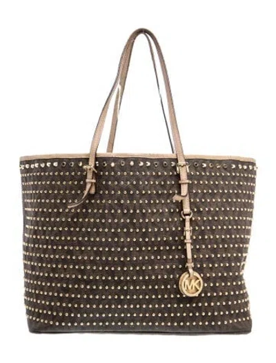 Pre-owned Michael Michael Kors Tote In Brown