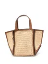 Michael Michael Kors Tote Jordi S Natural Rafia Piel Marron
