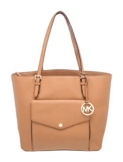 Pre-owned Michael Michael Kors Tote In Neutrals