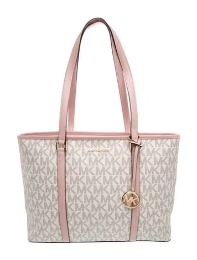 Pre-owned Michael Michael Kors Tote In Neutrals