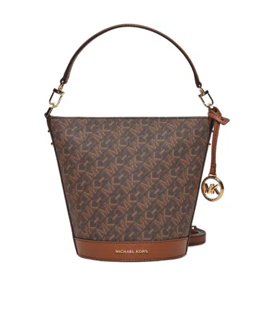 Michael Michael Kors Townsend Monogram Crossbody Bag In Gray