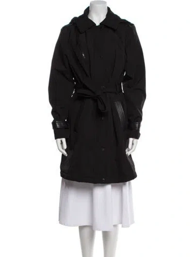 Pre-owned Michael Michael Kors Trench Coat In Black