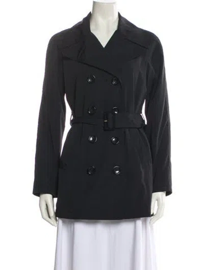 Pre-owned Michael Michael Kors Trench Coat In Black