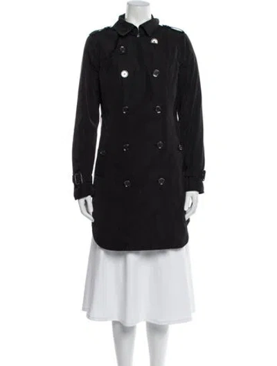 Pre-owned Michael Michael Kors Trench Coat In Black