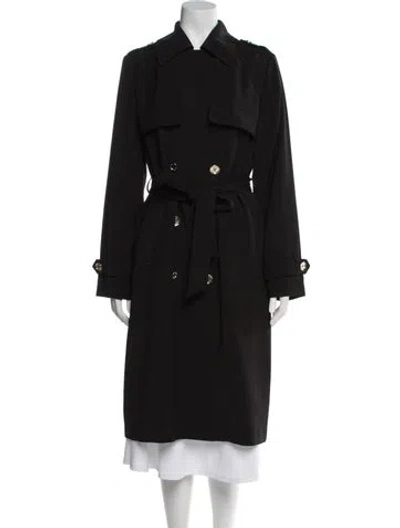Pre-owned Michael Michael Kors Trench Coat In Black