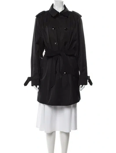 Pre-owned Michael Michael Kors Trench Coat In Black