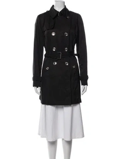 Pre-owned Michael Michael Kors Trench Coat In Black