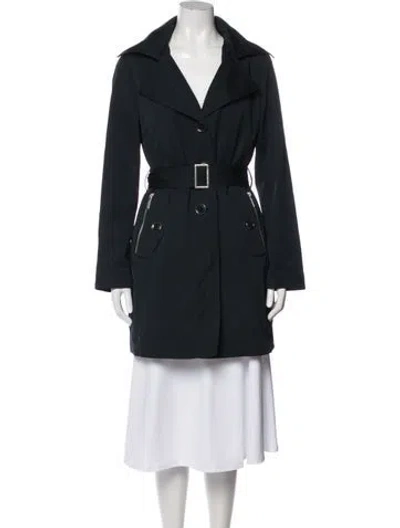 Pre-owned Michael Michael Kors Trench Coat In Blue