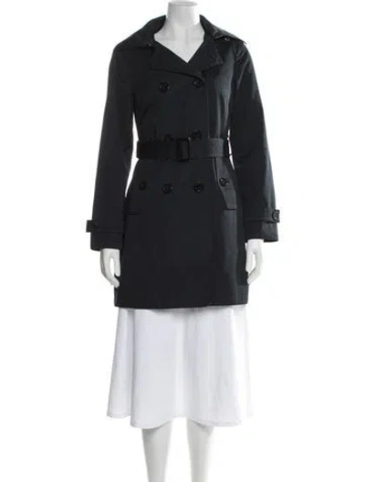 Pre-owned Michael Michael Kors Trench Coat In Blue