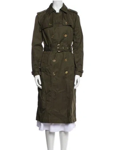 Pre-owned Michael Michael Kors Trench Coat In Gray