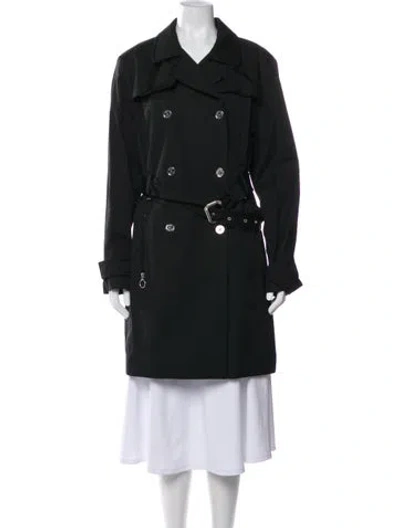 Pre-owned Michael Michael Kors Trench Coat In Green