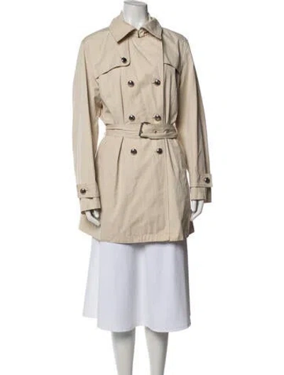 Pre-owned Michael Michael Kors Trench Coat In Green