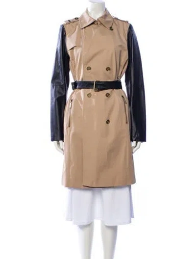 Pre-owned Michael Michael Kors Trench Coat In Neutral