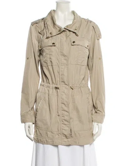 Pre-owned Michael Michael Kors Trench Coat In Neutral